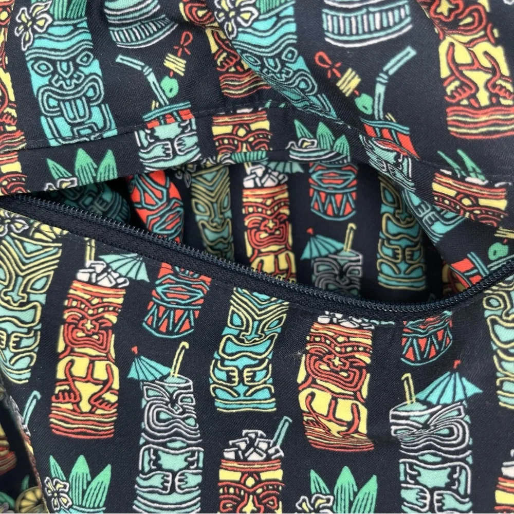 NEW Roundtree & York Caribbean Swim Trunks Mens Big Tall 4XB Tiki Navy Turquoise - Picture 8 of 12